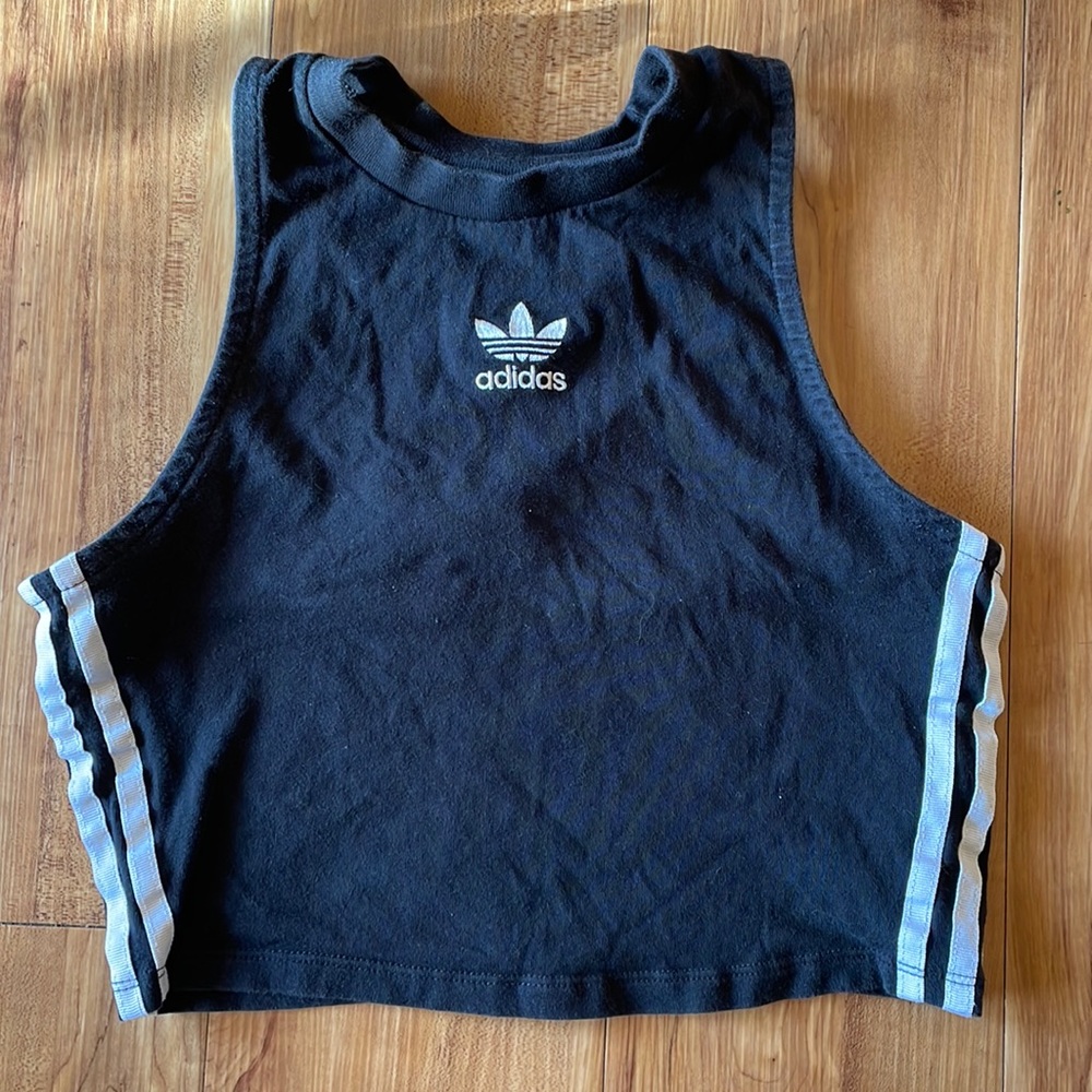 Adidas size S black crop top